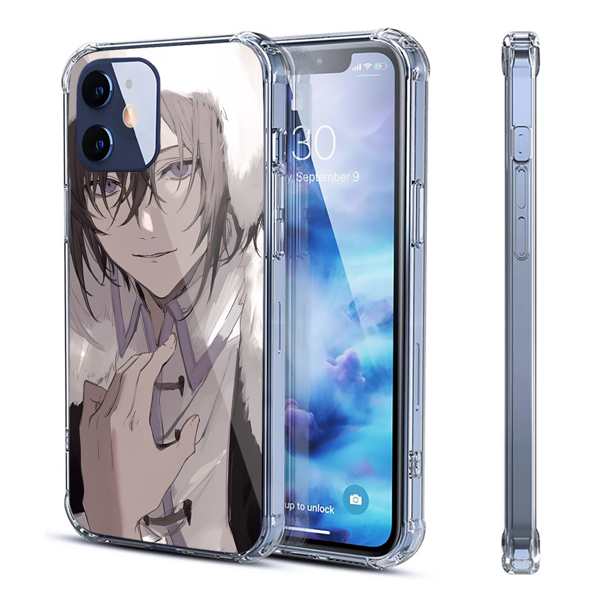 （画像用） 文豪ストレイドッグス Bungo Stray Dogs 【iPhone 12シリーズ対応】透明スマホケース（クリアソフトケース）